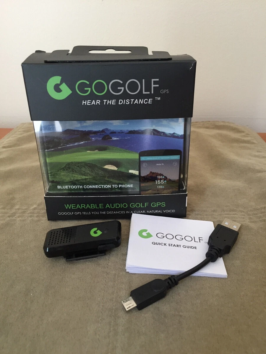NEW. GOGOLF Hear The Distance Wearable Audio Golf GPS. A GR8 Deal