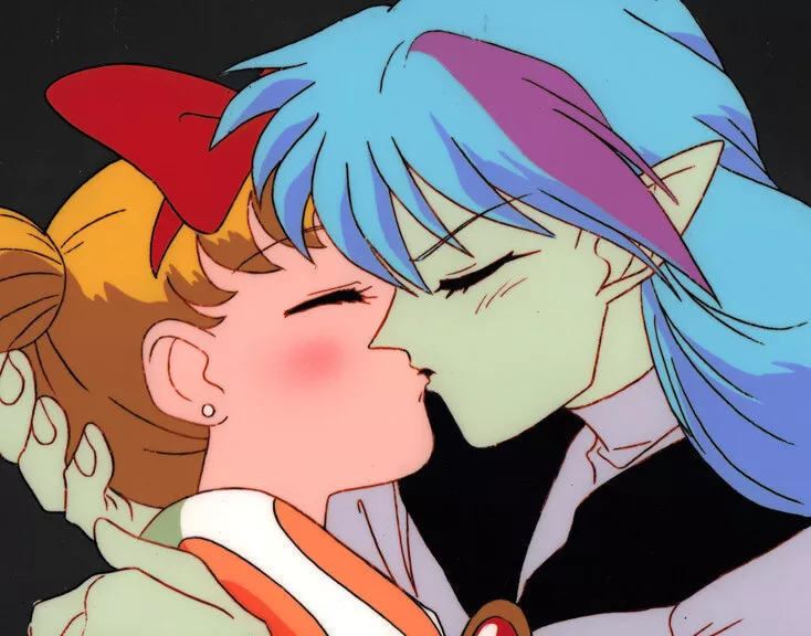 Sailor Moon R Anime Cel Animation Art Ail Kissing Usagi Season 2