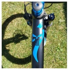 Specialized Punisher Skull vinyl logo stickers for road bike frame...