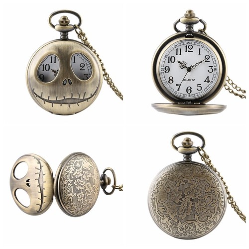 Orologio da Tasca Steampunk Quarzo con Collana Catena Orologi Regali per Donna Uomo - Foto 30 di 47