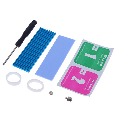 Aluminum cooling heatsink thermal pad for n80 nvme m.2 ngff 2280 pci-e ssd New