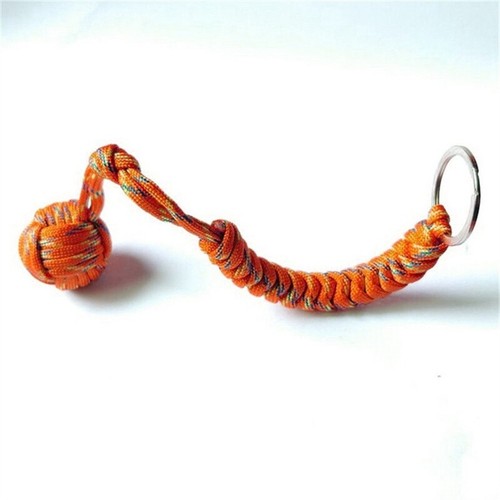 Mochila Llavero con Bola de Acero Paracord Fuerza Exterior Puño de Mono Duradero - Imagen 7 de 20