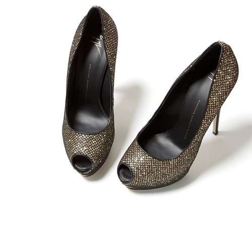 Diseño Giuseppe Zanotti | Zapatos de salón Glamour Sharon con punta de peep | 41 | 16 cm | NP 595EUR - Imagen 4 de 12