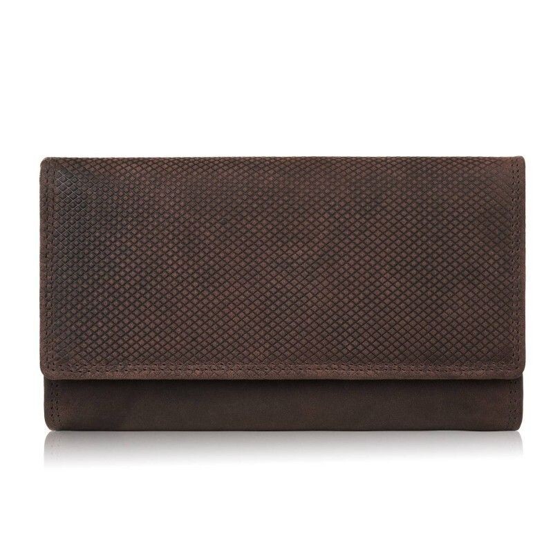 Women's Leather Wallet Brown - Paolo Peruzzi | Horizontal, Large, RFID