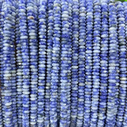 2x5MM Faceted Natural Stone Flat Rondelle Amazonite Agates Quartz Spacer Beads - Picture 33 of 66