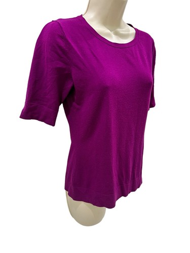 Lafayette 148 Rundhals Halbarm weich kuschelig Stretch Lagenlook Top Gr. S *lesen* - Bild 3 von 7