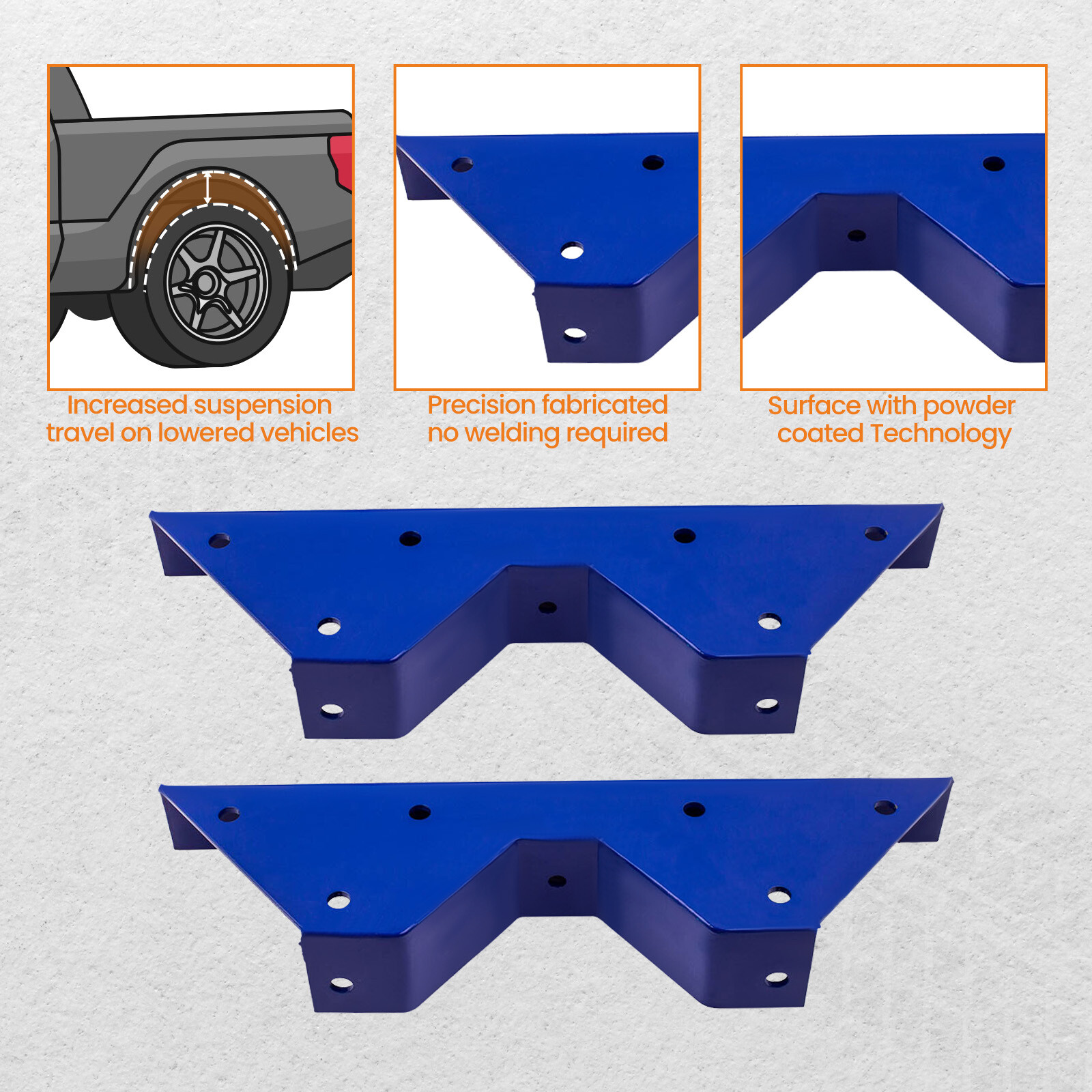 Rear Frame C Notch Kits Bolt In For Chevy C10 And GMC Truck 63-72