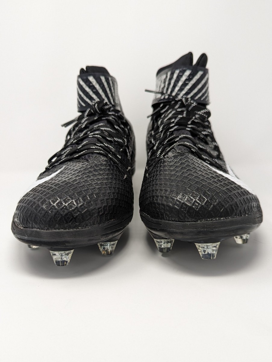 NEW Nike Lunarbeast Skin Football Cleats 847725-011 Mens 18 High Top Black Shoes Nike Lunarbeast Skin Football Cleats Black 847725-011 Mens  main image 2