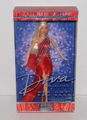 Barbie - Barbie Diva バービー　アメリカ Red Hot Diva Barbie Blonde Doll NRFB 2002 Mattel Diva Collection