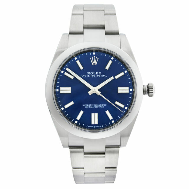 Rolex Oyster Perpetual Blue Men's Watch 
