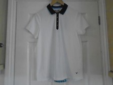Image of NEW LADIES CALLAWAY COOLING OPTI-DRI SS POLO SHIRT~ SIZE~S 34"BUST~ COLOUR~WHITE
