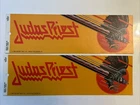 2 JUDAS PRIEST Bumper Sticker NEW DEADSTOCK 1983