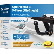 ANHÄNGERKUPPLUNG starr für Opel Vectra B 95-98 +7pol E-Satz ABE