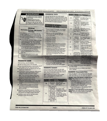 #ad #ad Whirlpool Cabrio Platinum Washer Manual Diagnostic Guide OEM WTW8800YW0 Model $9.95