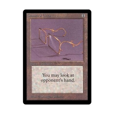 WotC MtG Beta Glasses of Urza (U) VG