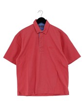 Musto Men's Polo S Red 100% Cotton Basic