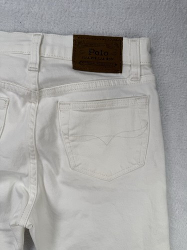 NEW Polo Ralph Lauren Boy's The Sullivan Slim White Semi Stretch Jeans Size 14 - Picture 11 of 11