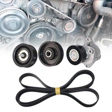 Serpentine Drive Belt Tensioner Idler Pulley Kit Fit For...