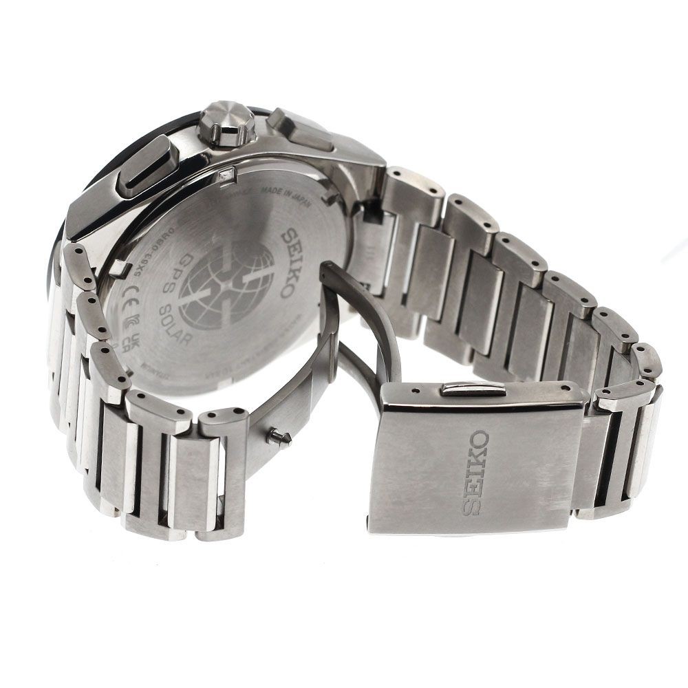 SEIKO SBXC111 5X53 0BR0 Astron GPS Solar Watch Titanium Navy Mens Dial image 4