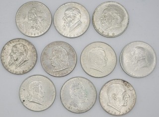 Österreich Lot aus 10 x 2 Schilling 1928 1936 Gedenkmünzen komplett Fotos!