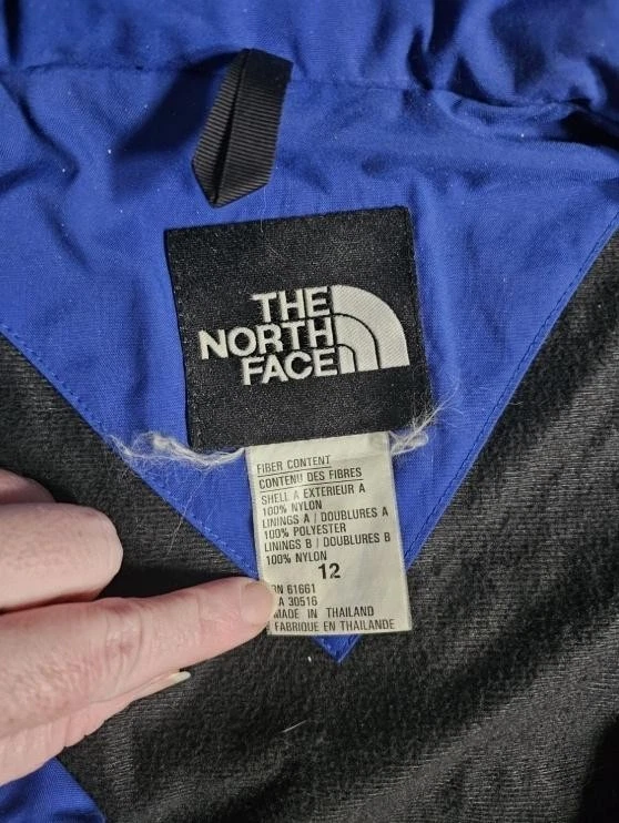 Traje De Colección North Face Extreme Gear Para Mujer 10 12 Azul Negro Con Capucha Esquí Nieve Años 90 Foto 3 de 4