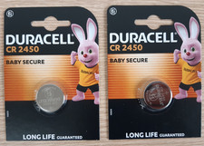 Duracell CR2450 3V Lithium Coin Cell Battery 2450 DL2450 Longest Expiry