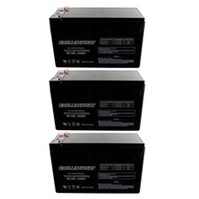 3 Pack 12V 8Ah Battery Compatible With UPG APC Smart-UPS XL 2200, SUA2200RMXL3U