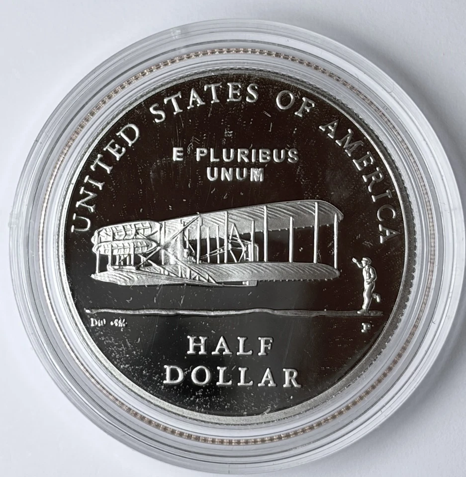 2003 P Proof USA Aviation First Flight Wright Brothers Clad Half Dollar Coin 639 - Image 4 of 4