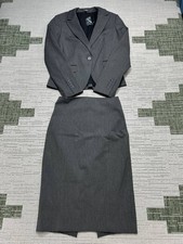 Express Skirt Suit Womens 4 Gray New *