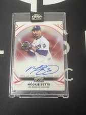 2025 Topps Chrome Black Mookie Betts Red Ivory Auto /5 Sealed Dodgers