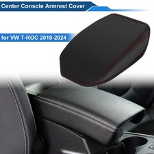 Auto Armlehnen Abdeckung Schutz Für VW T-ROC 2018-2024 Kratzfest Schwarz Rot