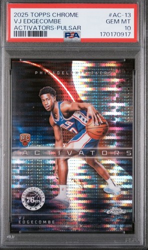 VJ Edgecombe [Pulsar Refractor] #AC-13 2025 Topps Chrome Activators card