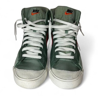 Nike Blazer Mid '77 Patch Dutch Green Team Orange Size 10