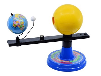 Illuminated Sun, Earth & Moon Orbital Model, 14'' H x 11'' W - 12V Light Bulb D...
