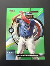 2023 Topps Finest Green Refractor Card #'d 57/99 - Vladimir Guerrero Jr. - #85