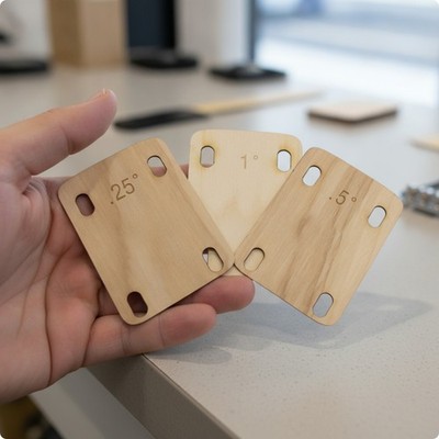 3 Stück Ahorn Hals Unterlegscheiben Präzision Gitarre Unterlegscheiben Set dünn für Gitarrenbauer