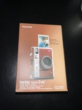 NEW Fujifilm Instax Mini Evo Instant Film Camera - Brown 16812534