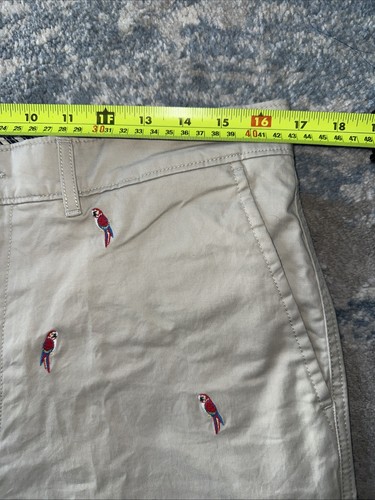 NWT Cremieux Beige Parrot Chino Shorts Size 33 - Picture 5 of 8