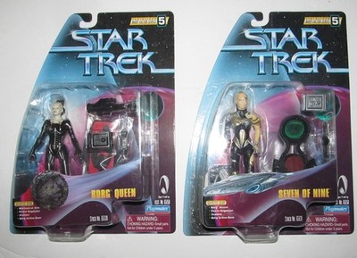 1998 Star Trek Warp Factor Series 5 ''Borg Queen & Seven of Nine'' Figures -- NEW