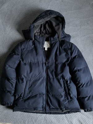 St. John's Bay Men s L Lined Hooded Heavyweight Puffer Jacket water resistant