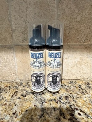 Reuzel Beard Foam Wood & Spice 2.36oz (70ml) Lot of 2 Beard Conditioner