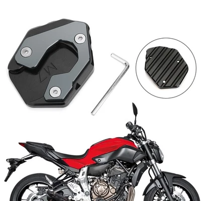Titan-Color Agrandir Béquille Latérale Extension Plaque Pour Yamaha MT-07 FZ-07. - Photo 1/4