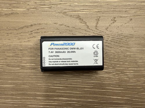 POWER2000 For Panasonic DMW-BLJ31 Rechargeable Battery Used