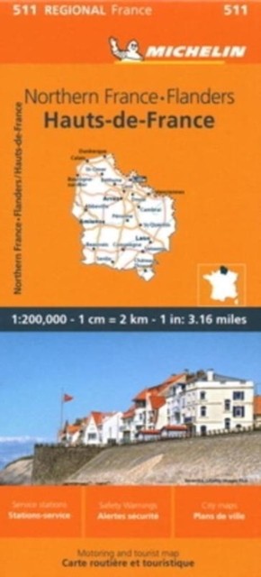 Nord-Pas-de-Calais, Picardy - Michelin Regional Map 511 by Michelin