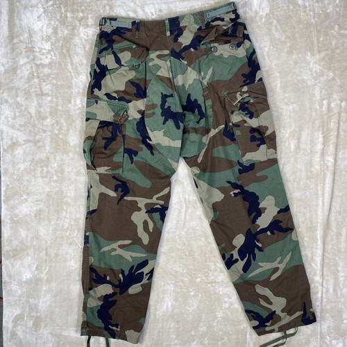 US Military Camo Ripstop Pants Sz Large 36x30 (See Tag Sz Range) Cargo Surplus - Picture 6 of 19
