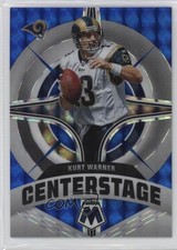 2022 Panini Mosaic Center Stage Blue Prizm 7/99 Kurt Warner #CS-11 HOF rp9
