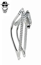 ORIGINAL LOWRIDER 20" Bent 1" Chrome DROP-DOWN Deluxe Fork w/Triple Twisted Bars
