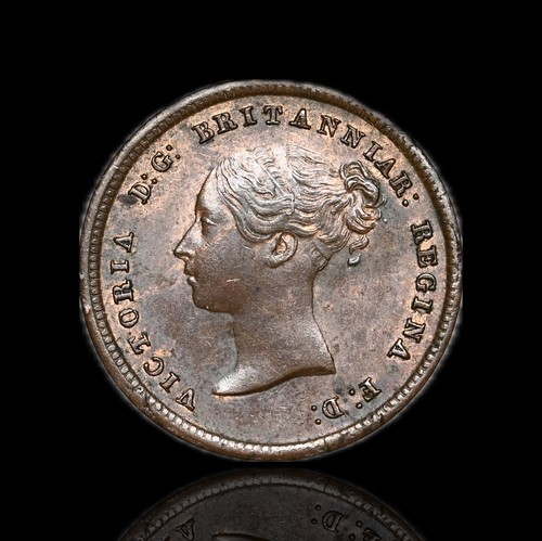 GREAT BRITAIN. Queen Victoria, Copper Half Farthing, 1844, high grade - Picture 2 of 2