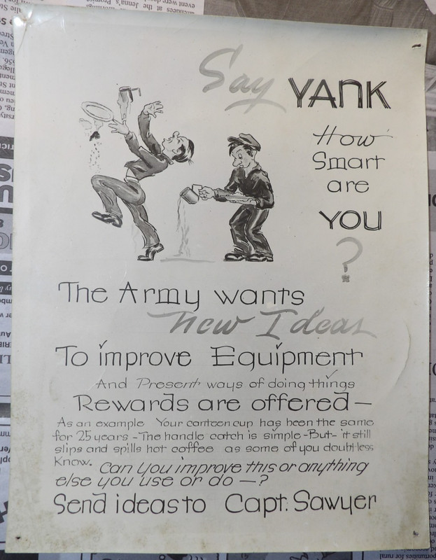 WWII Capt Albion Topliffe Sawyer New Ideas Request