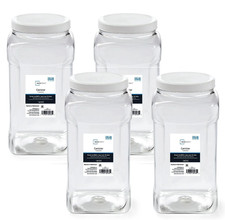 (4 pack) 4-Quart Clear Plastic Canister with ...